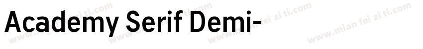 Academy Serif Demi字体转换